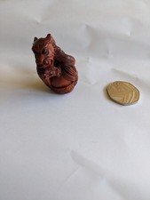 BOXWOOD NETSUKE FOO DOG/