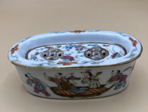 Antique famille rose porcelain - rose,