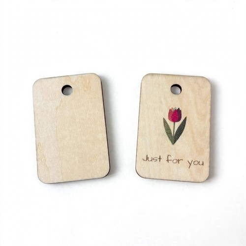Wooden craft tags - 50,