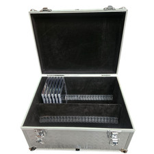 Diamond Plate Aluminium CD Storage Case to hold 50 x CD Jewel Cases
