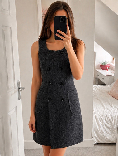 Laura ashley grey sleeveless - laura,