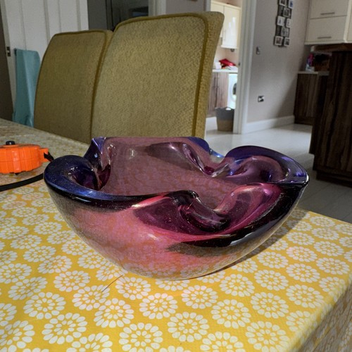 Murano sommerso glass bowl - murano,