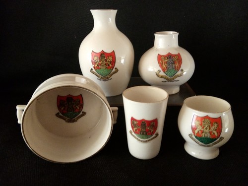 Goss crested china all - x5,