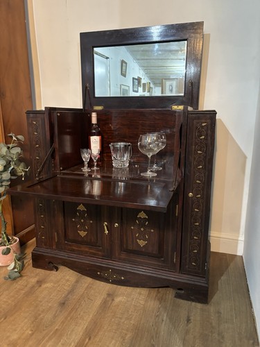Cocktail cabinet brass inlay - cocktail,