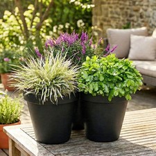 Stacking Garden Flower Pot Triple Pocket Large Vertical Planter Self Watering