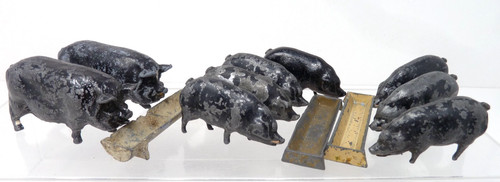 Britains lead berkshire pigs - berkshire,