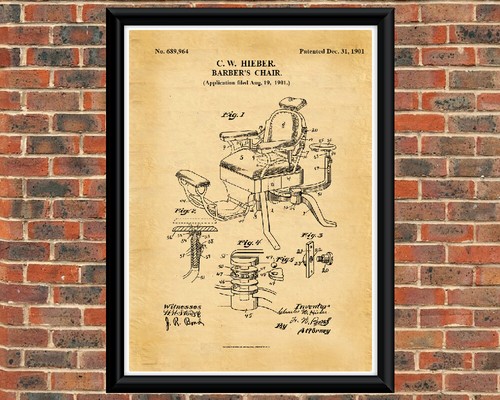 Barber chair 1901 patent - chair,