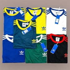 MEN'S ADIDAS ORIGINALS TEE SHORT SLEEVE CREW NECK THREE STRIPE T-SHIRT