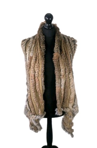 Rabbit fur gilet - rabbit, size