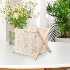 Macrame Rack Book Basket