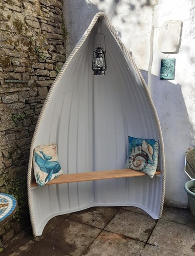 Rowing boat garden seat - garden,