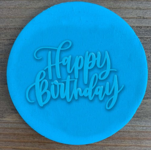 Happy birthday cookie stamp - happy,