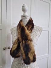 Vintage Mink Fur Stole Scarf