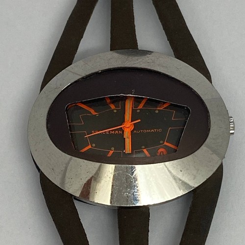 Vintage oval spaceman - vintage,