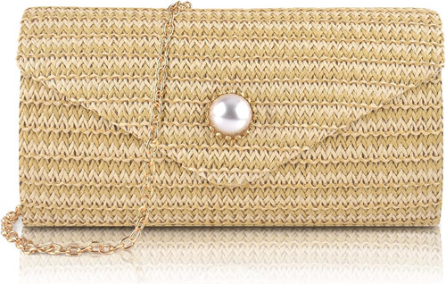 Straw clutch purse for - straw, women
