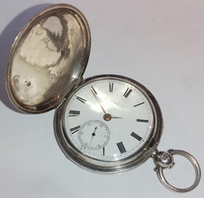 1883 Rotherhams Antique Silver Hunter Fusee Pocket Watch for FC DUPRE Nw Zealand