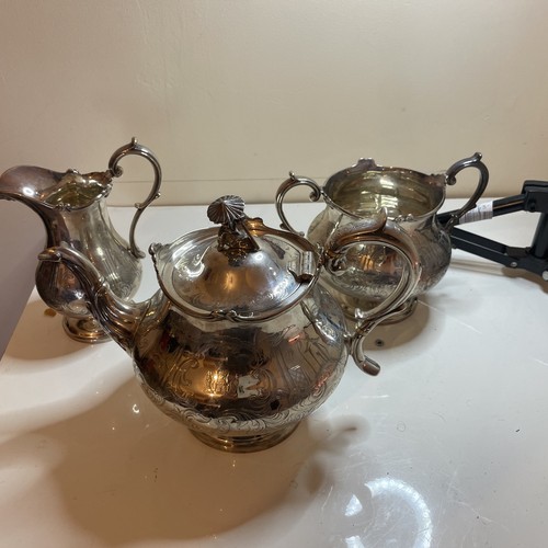 Sterling silver tea set - sterling,