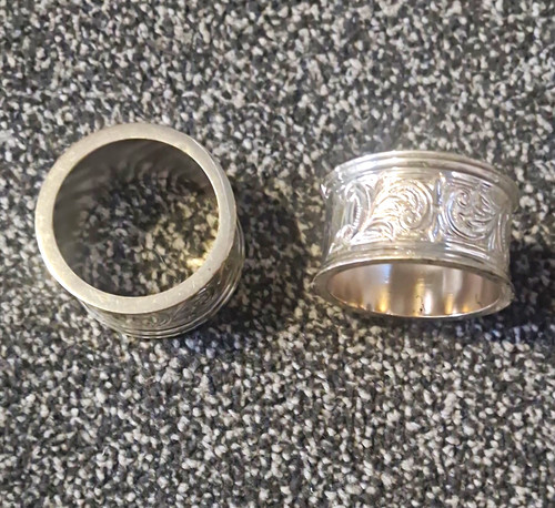 Pair silver plate - silver,