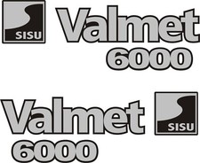 Valmet 6000 Tractor Decal Set