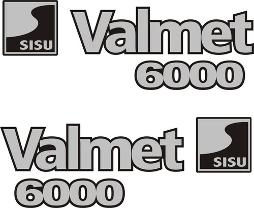Valmet 6000 tractor decal - 6000,