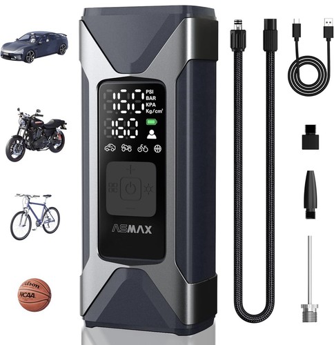 Asmax tyre inflator - asmax, cordless