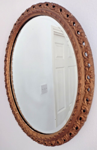 Vintage oval wood plaster - vintage, /plaster