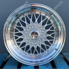Alloy Wheels 15" DRRS For Audi 80 90 100 Saab 900 9000 4x108 Silver Ss