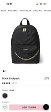 Victoria Secret Black Backpack