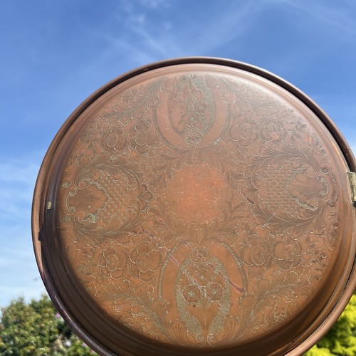 Ornate victorian copper bed - ornate,