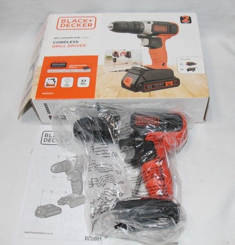 New black decker bcd001 18v - new,