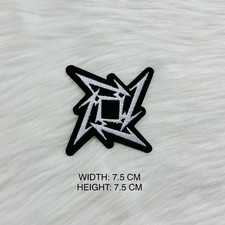 Metallica M Ninja Embroidered Patch Iron On & Sew On Badge for Jackets & Cloth