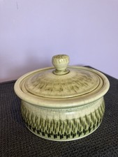 Vintage Bonchurch Studio Pottery    lidded  butter Dish  vgc