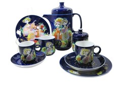 100 years Rosenthal anniversary porcelain 1001 nights Björn Wiinblad mocha service