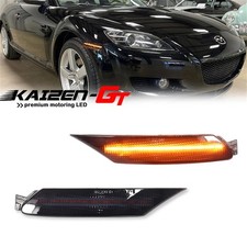 LED Front Side Marker Indicator Blinker Lights Pair For Mazda RX-8 2004–2008