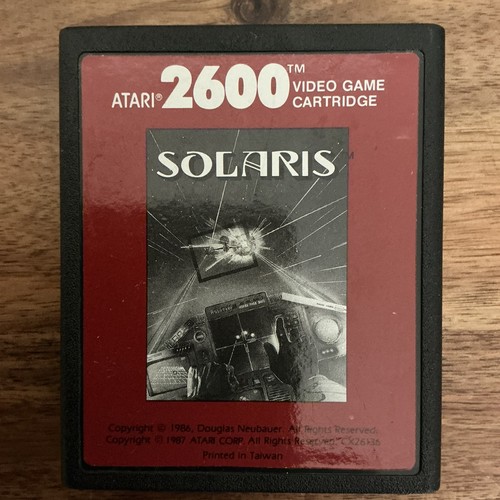Atari 2600 1987 solaris video - 2600,