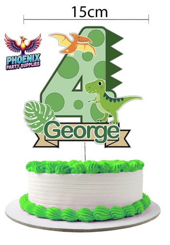 Personalised dinosaur cake - personalised, 2d