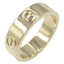 CARTIER Love Ring 18KYG Yellow Gold Used women US size 6 #52