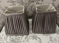 2 x LAURA ASHLEY GREY SILK