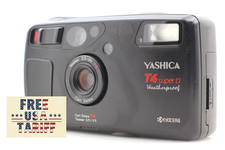 ⏯️ Rare [N MINT] Yashica T4 Super D Weatherproof Kyocera Black Film Camera JAPAN