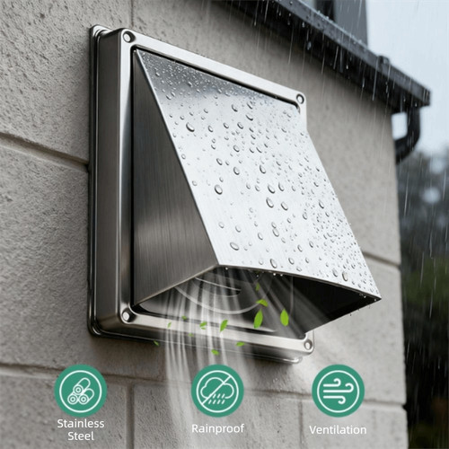 Stainless steel exterior wall - stainless,
