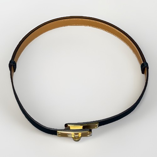 Hermès kelly belt black - hermès,