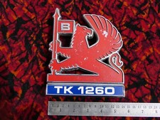 A cast metal BEDFORD TK 1260  lorry radiator grille badge