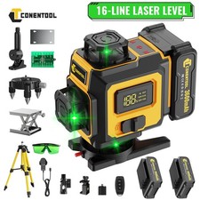 Conentool Laser Level with Tripod 4D 360° Self Leveling Lazer Leveler Green Line