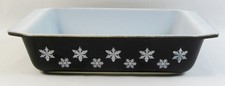 Vtg Pyrex Black Gaiety