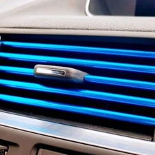 10x Car Auto Accessories Air Conditioner Air Outlet Decoration Strip Cover blue