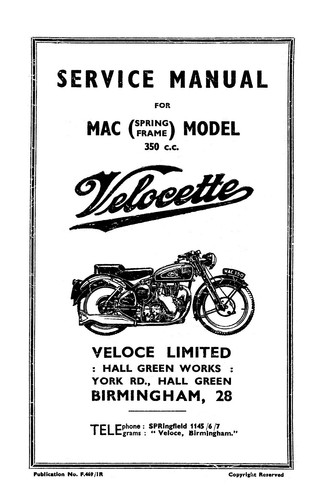 Velocette mac spring - (1415),