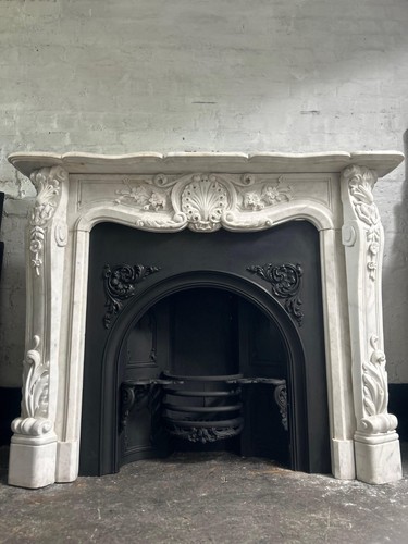Marble fire surround for cast - marble,