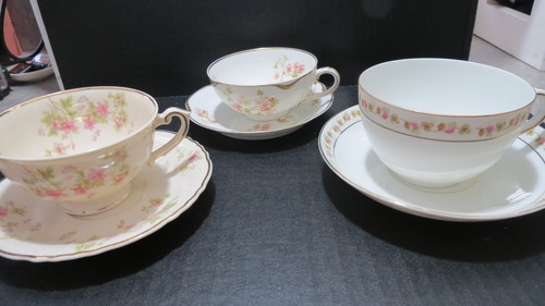 Vintage bone china sets - bone,