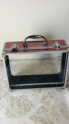 Pink silver clear vanity - pink/silver/clear, case