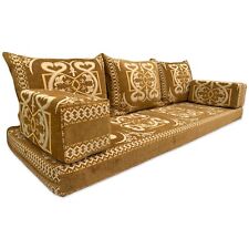Moroccan FLOOR Sofa Set, Arabic MAJLIS Seating, Bohemian Floor CUSHIONS